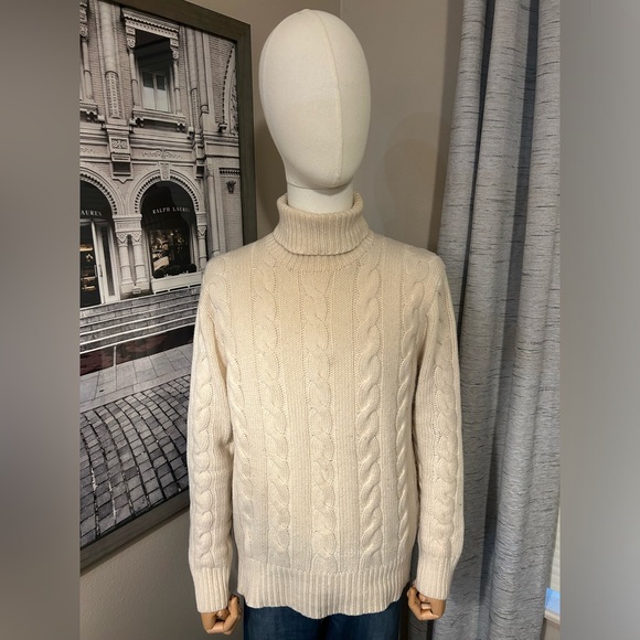 Ralph Lauren Polo Vintage Cable Knit Turtleneck - Picture 3 of 5